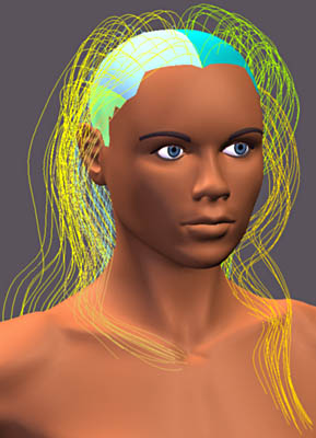 Жанна Д'арк. Создание реалистичных волос.
